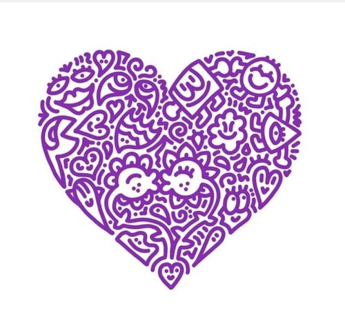 Pop Heart - Flower Warmth von Mr Doodle, Druck kaufen auf Singulart