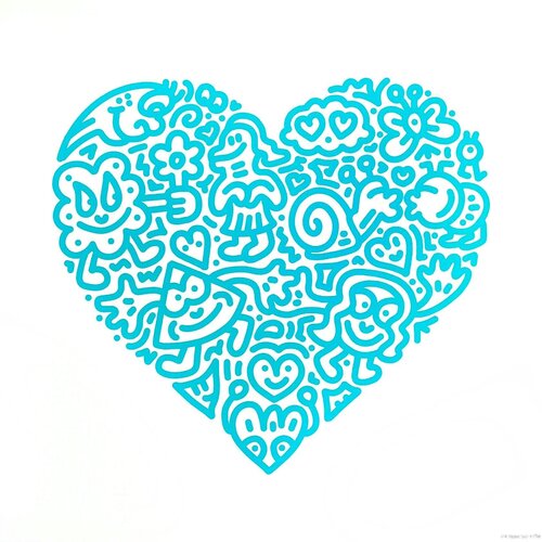 Pop Heart - Bug Embrace von Mr Doodle, Druck kaufen auf Singulart