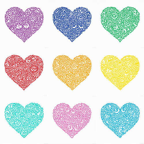 Pop Heart (The Complete Series) van Mr Doodle, Afdruk te koop op Singulart