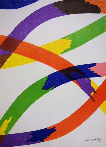Rubans (Composition JO) von Piero Dorazio, Druck kaufen auf Singulart