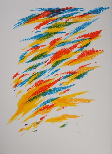 Mouvement coloré di Piero Dorazio, Stampa in vendita su Singulart