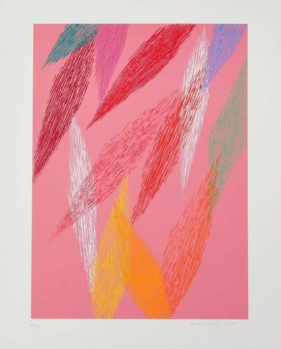 Pink Abstract by Piero Dorazio, Print for Sale on Singulart