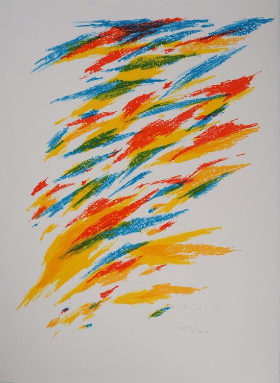 Mouvement coloré Piero Dorazio