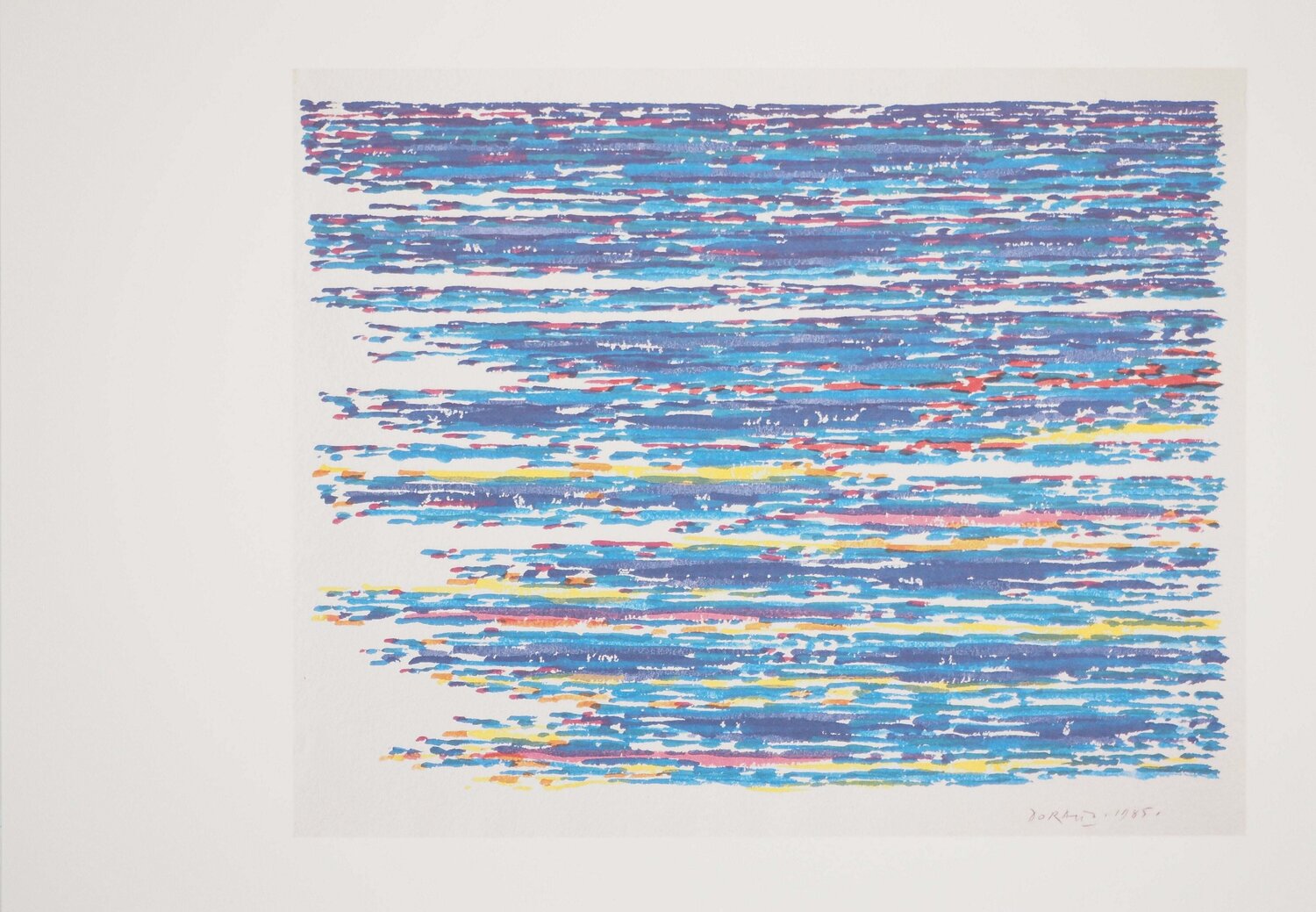 Reflets sur l'océan Piero Dorazio Édition à vendre