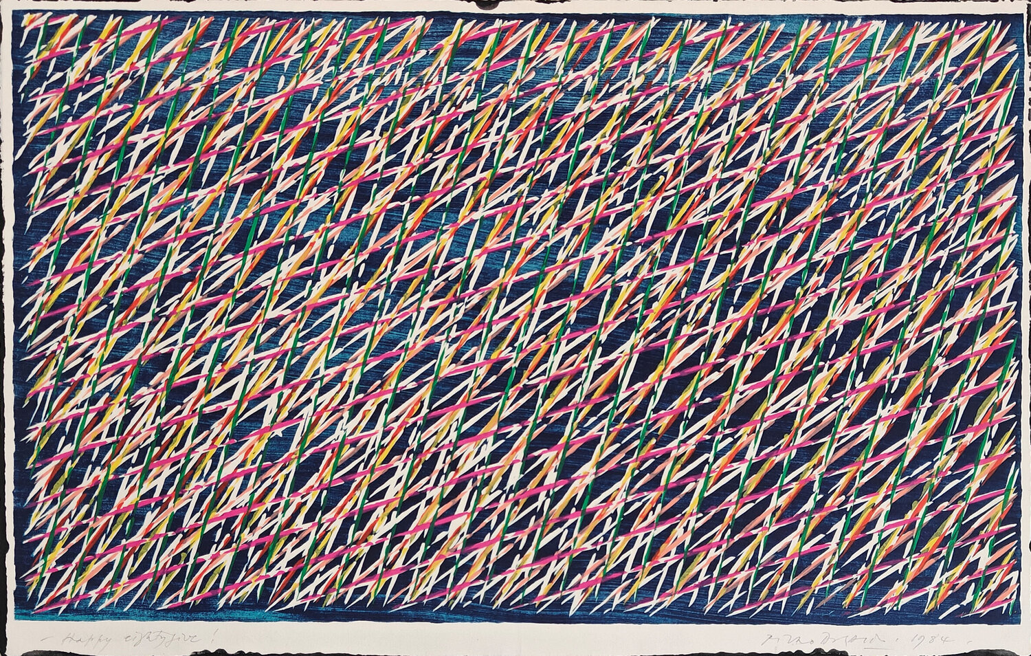 Happy Eighty Five (Birthday Card) Piero Dorazio Stampa in vendita