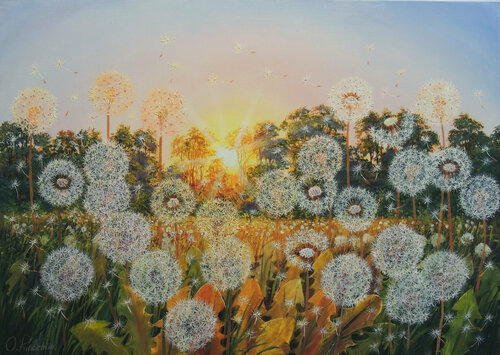 Dandelion Fantasy van Oleg Riabchuk, Schilderij te koop op Singulart