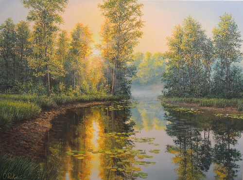The Magic of Silence II van Oleg Riabchuk, Schilderij te koop op Singulart