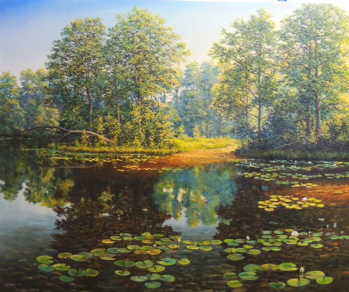 Enjoying the Sunshine van Oleg Riabchuk, Schilderij te koop op Singulart