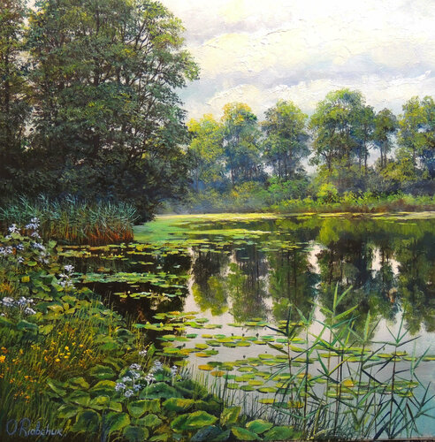 Lake of Beauty van Oleg Riabchuk, Schilderij te koop op Singulart