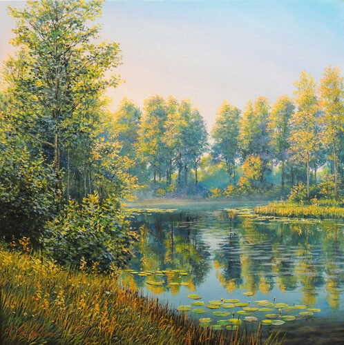 Late Summer Day van Oleg Riabchuk, Schilderij te koop op Singulart