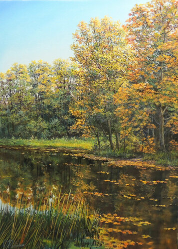 When Fall Begins van Oleg Riabchuk, Schilderij te koop op Singulart