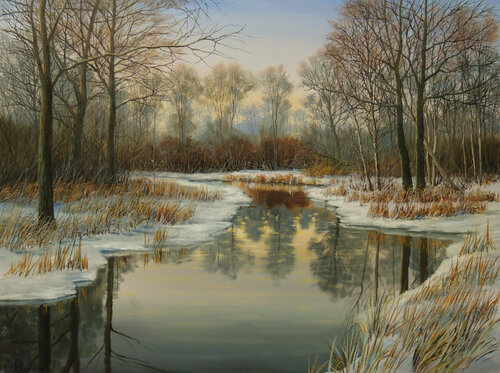 Winter Has Come van Oleg Riabchuk, Schilderij te koop op Singulart