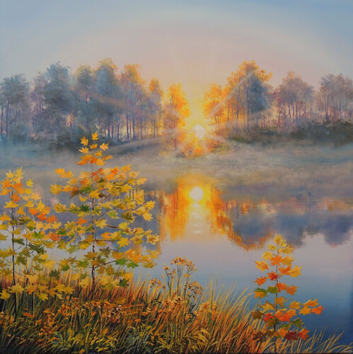 Farewell to the Sun van Oleg Riabchuk, Schilderij te koop op Singulart