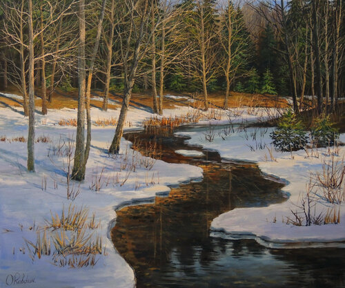 Melting Snow van Oleg Riabchuk, Schilderij te koop op Singulart