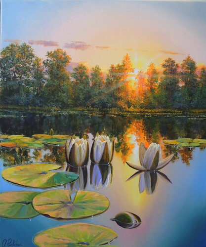 Late Blossom van Oleg Riabchuk, Schilderij te koop op Singulart