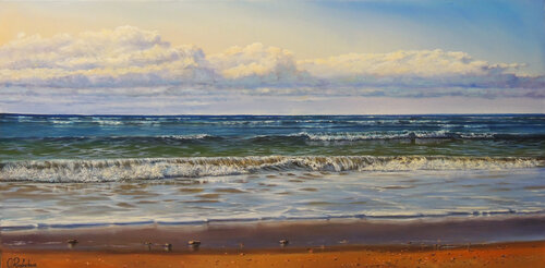The Wide, Wide Sea van Oleg Riabchuk, Schilderij te koop op Singulart