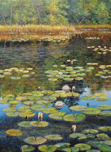 Lake of Dreams van Oleg Riabchuk, Schilderij te koop op Singulart