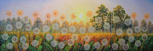 Magic of the Sunset - triptych Oleg Riabchuk