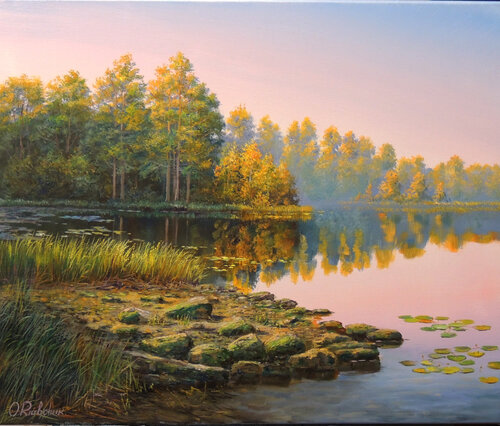 Mirror Lake von Oleg Riabchuk, Malerei kaufen auf Singulart