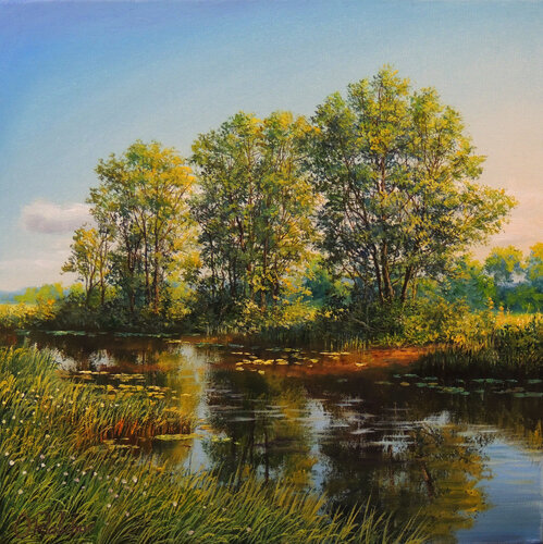 Welcome a new day van Oleg Riabchuk, Schilderij te koop op Singulart