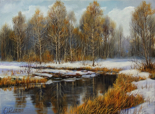 Early Winter van Oleg Riabchuk, Schilderij te koop op Singulart