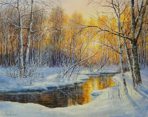 When the Sun stood still van Oleg Riabchuk, Schilderij te koop op Singulart