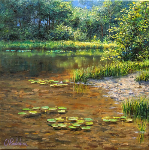 Quiet Backwater van Oleg Riabchuk, Schilderij te koop op Singulart