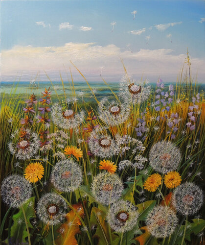 On Top of the World van Oleg Riabchuk, Schilderij te koop op Singulart