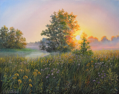 Hide and Seek van Oleg Riabchuk, Schilderij te koop op Singulart