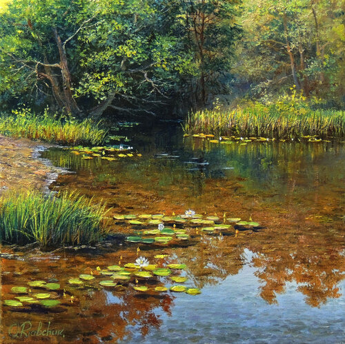 Secret Place van Oleg Riabchuk, Schilderij te koop op Singulart