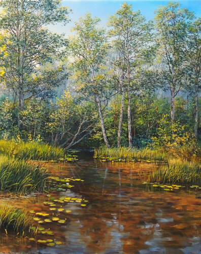 In the Summertime van Oleg Riabchuk, Schilderij te koop op Singulart