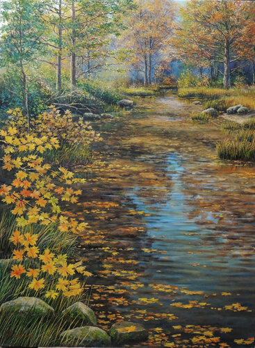 Where the Stream Will Lead van Oleg Riabchuk, Schilderij te koop op Singulart
