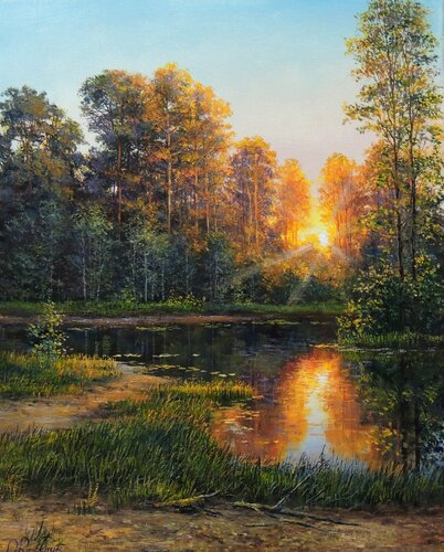 Evening Dreams van Oleg Riabchuk, Schilderij te koop op Singulart