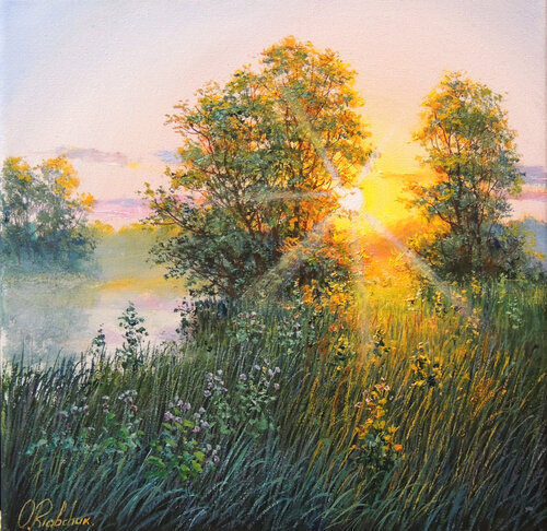 Sun Goes Down van Oleg Riabchuk, Schilderij te koop op Singulart