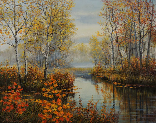 Cozy Fall von Oleg Riabchuk, Malerei kaufen auf Singulart