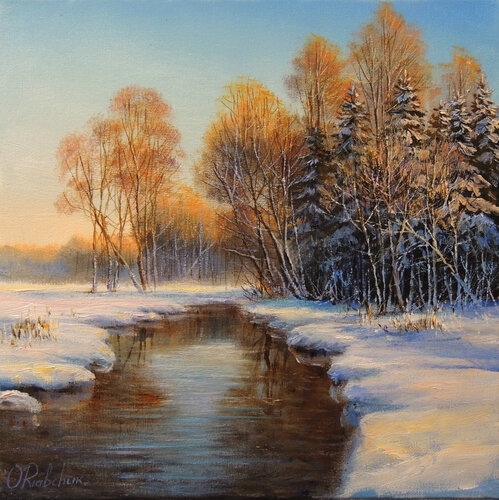 Return of the Sun di Oleg Riabchuk, Pittura in vendita su Singulart