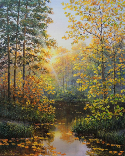Symphony of Light van Oleg Riabchuk, Schilderij te koop op Singulart