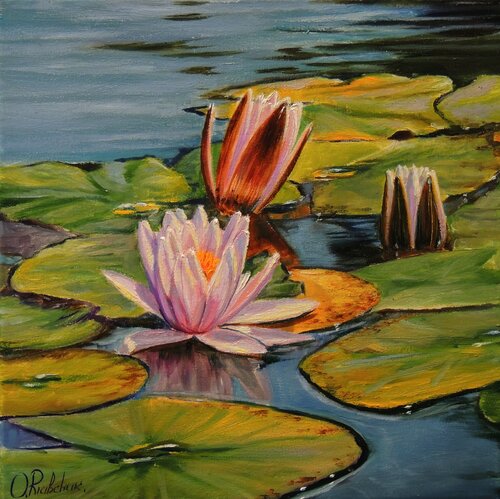 Rising Beauty di Oleg Riabchuk, Pittura in vendita su Singulart