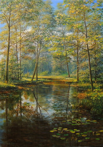 First Days Of Summer di Oleg Riabchuk, Pittura in vendita su Singulart