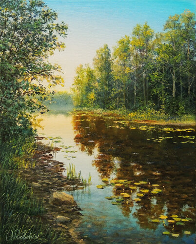 Cozy Day van Oleg Riabchuk, Schilderij te koop op Singulart