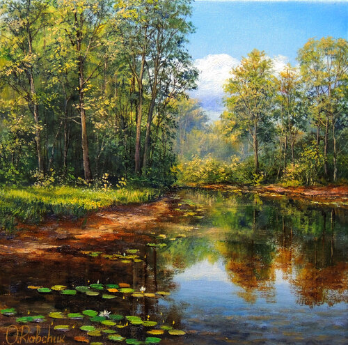Nature's Haven by Oleg Riabchuk, Painting for Sale on Singulart