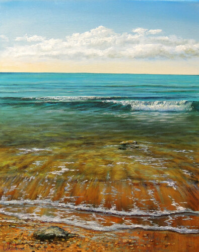 Afternoon by the Ocean von Oleg Riabchuk, Malerei kaufen auf Singulart