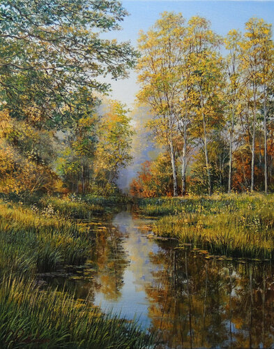 When Summer Meets Autumn by Oleg Riabchuk, Painting for Sale on Singulart