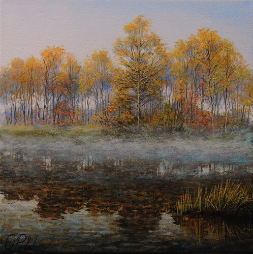 Mists of Autumn di Oleg Riabchuk, Pittura in vendita su Singulart