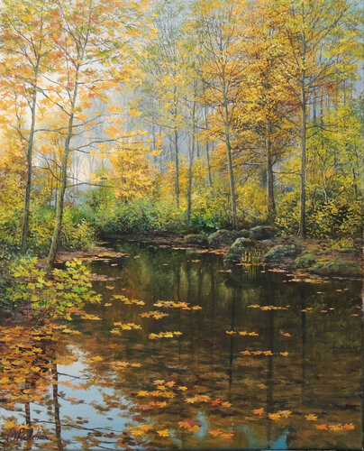 Yellow World di Oleg Riabchuk, Pittura in vendita su Singulart
