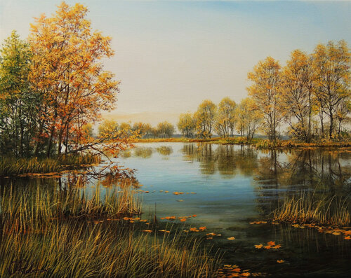Autumn Silence von Oleg Riabchuk, Malerei kaufen auf Singulart
