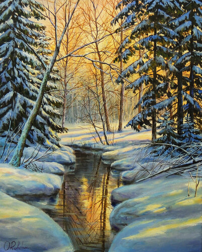 Frozen Fantasy van Oleg Riabchuk, Schilderij te koop op Singulart