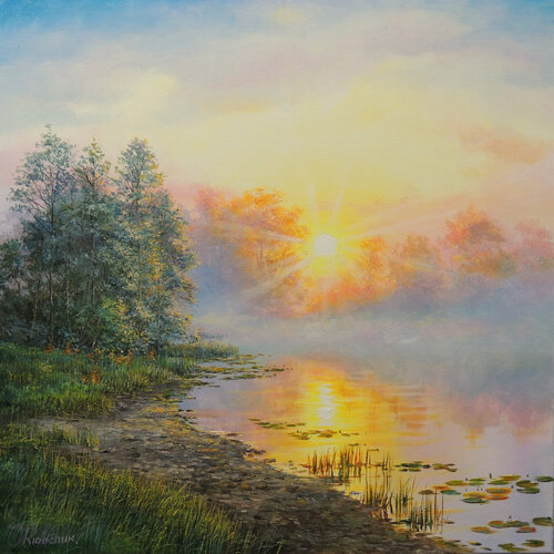 Sun in a Fog von Oleg Riabchuk, Malerei kaufen auf Singulart