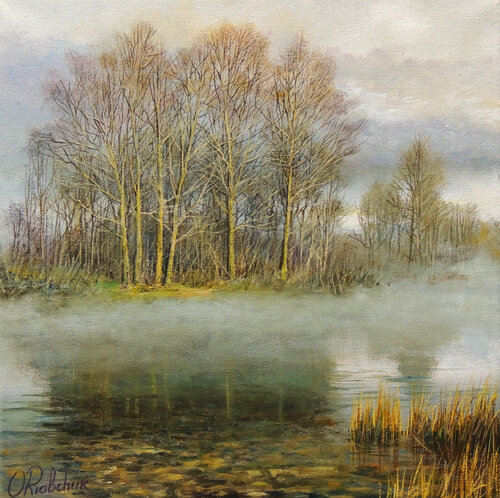 Secrets of the Fog by Oleg Riabchuk, Painting for Sale on Singulart