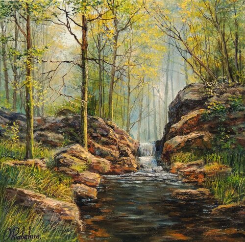 Gates of Stone by Oleg Riabchuk, Painting for Sale on Singulart